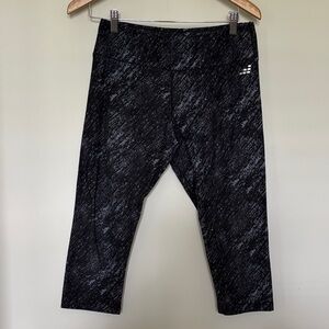 BCG Grey Marled Cropped Leggings Sz M EUC